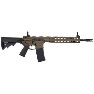 LWRC Individual Carbine SPR 223 Rem,5.56 NATO 16.10 30+1 Flat Dark Earth Cerakote Black Adjustable Stock