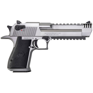 Magnum Research DE44SRMB Desert Eagle Mark XIX with Muzzle Brake 44 Mag 6 8+1 Stainless Steel Black Polymer Grip