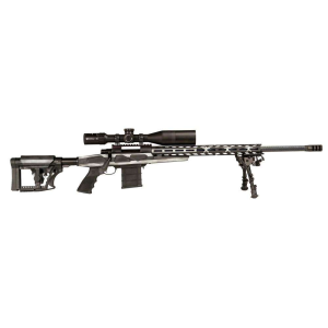 HOWA FLAG CHASSIS PKG GRAYSCALE CARBON FIBER BBL 24 6.5CM 2/Grips (3) Mags