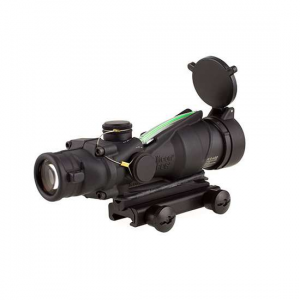 Trijicon 100229 ACOG  4x 32mm Obj 36.80 ft @ 100 yds FOV Matte Black Finish Illuminated Chevron