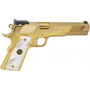 IVER JOHNSON EAGLE XL .45ACP 6 24K GOLD WHITE PEARL