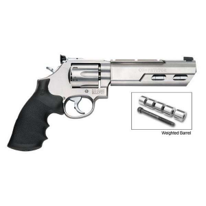 SMITH & Wesson 629 Competitor 44 Rem Mag 6 Round 6 Stainless Steel Black Hogue Rubber Grip Revolver