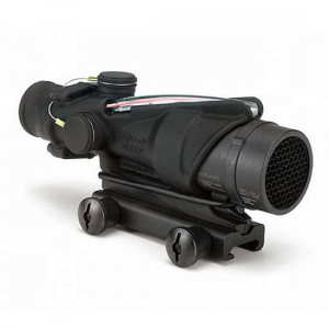 Trijicon 100226 ACOG  4x 32mm Obj 36.80 ft @ 100 yds FOV Matte Black Finish Illuminated Chevron Red