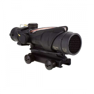 Trijicon 100230 ACOG  4x 32mm Obj 36.80 ft @ 100 yds FOV Matte Black Finish Illuminated Chevron Red