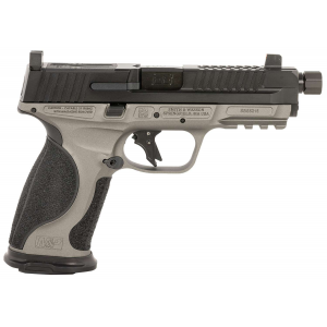 Ed Brown MPFTACT Fueled M&P Tactical 9mm Luger 19+1 4.75 Black Nitride Match Grade Threaded Barrel, Black Nitride Optic Cut/Serrated Stainless Steel Slide