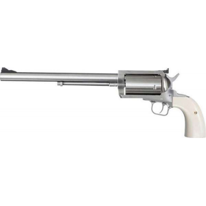 Magnum Research BFR4570B BFR Long Cylinder SS 45-70 Gov 5 Round 10 Stainless Steel Bisley White Laminate Grip