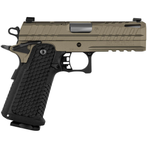 Live Free Armory LFAPF712086 Apollo 11  9mm 17+1 4.15 416 Stainless Steel Slide Elite Flat Dark Earth Cerakote Black Polymer Grip