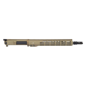 Blackout Defense .223 Wylde 13.9 Barrel Carbine Mid Length Fixed Gas Block Forward Assist FDE Upper Receiver