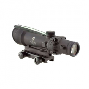 Trijicon 100163 ACOG  3.5x 35mm Obj 28.90 ft @ 100 yds FOV Matte Black Finish Dual Illuminated Green Crosshair 223 Ballistic
