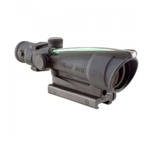 Trijicon 100144 ACOG  3.5x 35mm Obj 28.90 ft @ 100 yds FOV Matte Black Finish Dual Illuminated Green Chevron 308 BAC