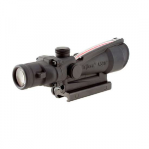 Trijicon 100154 ACOG  3.5x 35mm Obj 28.90 ft @ 100 yds FOV Matte Black Finish Dual Illuminated Red Horseshoe 308 Ballistic
