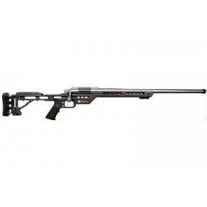 MasterPiece Arms PMR 6mm Creedmoor 10+1 24 Black V-Bedded BA Hybrid Chassis Stock Polished Black Right Hand