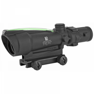 Trijicon 100149 ACOG  3.5x 35mm Obj 28.90 ft @ 100 yds FOV Matte Black Finish Dual Illuminated Green Chevron 223 BAC