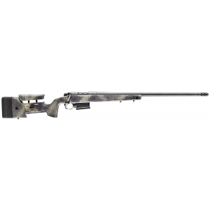 Bergara B-14 HMR Carbon Wilderness 6.5 PRC 24 CF Barrel 3+1 Adj. SoftTouch Woodland Camo Stock with Mini-Chassis, Omni Muzzle Brake Rifle