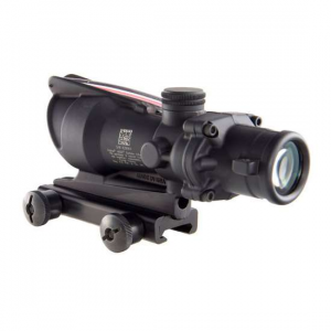 Trijicon 100220 ACOG  4x 32mm Obj 36.80 ft @ 100 yds FOV Matte Black Finish Dual Illuminated Green Horseshoe 6.8 Ballistic