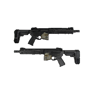 SPIKES Tact Rare Breed Crusader 11.5 5.56 Pistl 10 M-lok W Sb3 Brace & R2