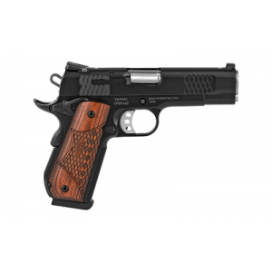 Smith & Wesson 1911 E-Series 45 ACP 4.25 8 Round Black Laminate Wood/Rounded Butt Grip Pistol