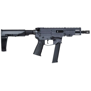 BATTLEARMS XIPHOS 9P HGA 9MM 525IN BBL BILLET REC COMBAT GREY GHW MOD2 BRACE GLOCK STYLE 33RD MAG