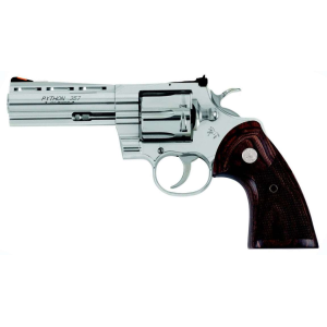 CLT PYTHON 357MAG 5 SS WOOD GRIP BLEM