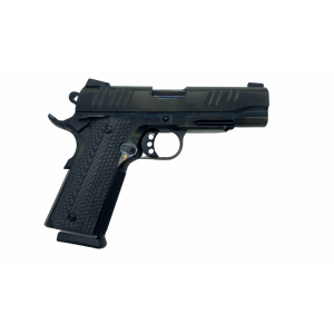 Alpha Foxtrot AF1911-E 9mm 4.25 Novak Bull Ramped Polished DLC Black 10 Round Pistol