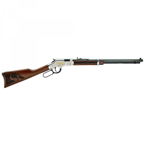 Henry H004STS Golden Boy Salute to Scouting Tribute Edition 22 Short,Long,LR 16 LR/21 Short + 1 20 Octagon Barrel Nickel Plated American Walnut Right Hand