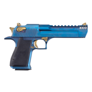 Magnum Research Desert Eagle Mark XIX 50AE 6 Barrel 1 7rd Magazine Carbo Blue w Gold Pistol