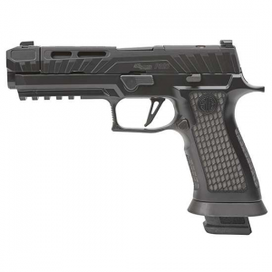 P320, 9MM, 4.6IN, SPECTRE, BLK, STRIKER, X-RAY 3, LXG GRIP, (2) 10RD STEEL MAG, OPTIC READY, COMP, MAGWELL, CW