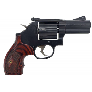SMITH & Wesson 170170 586 Performance Center L-comp Single/double 357 Magnum 3 7 Rd Rosewood Grip Black Carbon Steel
