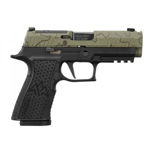 Sig Sauer P320 X-Ten Endure Comp 10mm 15+1rd 3.8 Barrel Compensated Slide Moss Green Cerakote Black Pistol