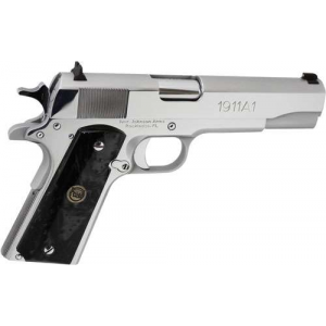 IVER JOHNSON 1911A1 .38 SUPER 5 FS 8RD CHROME BLACK PEARL