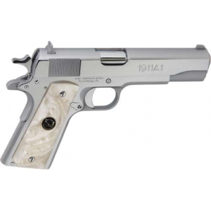 IVER JOHNSON 1911A1 .45ACP 5 FS 8RD CHROME WHITE PEARL GRIP