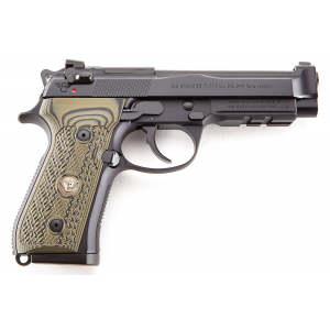 Wilson Combat 92G Brigadier Tactical 9mm Luger 4.70 15+1 Black Dirty Olive G10 Grip
