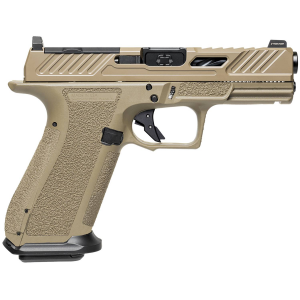Shadow Systems XR920 Elite 9mm 5 17+1 Black Match Grade/Spiral Fluted Barrel, Black Nitride Optic Cut/Serrated/ FDE Pistol