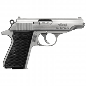 Walther PP Stainless, .380acp, 3.9 Barrel, 2- 7rd Magazines, Pistol