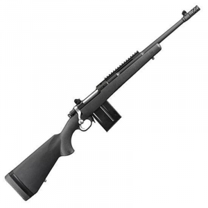 RUGER Gunsite Scout 308 Win,7.62 Nato 16.10 10+1 Matte Black Fixed W/aluminum Bedding Stock
