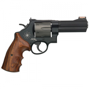 Smith & Wesson 163414 329 Personal Defense 44 Rem Mag 6 Round 4.13 Black Stainless Steel Wood Grip