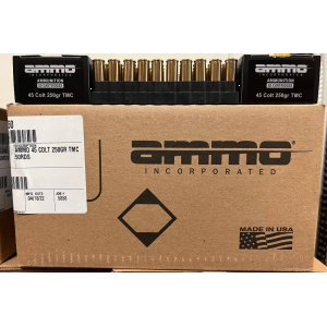 Ammo Inc. Signature .45 Colt 250 Gr Total Metal Jacket Brass Cased 1000rd CASE (20x50rd BOXES)