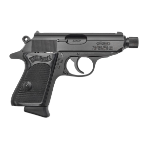 Walther PPK SD 32acp 38 Threaded Barrel 2 7rd Magazines Black Pistol