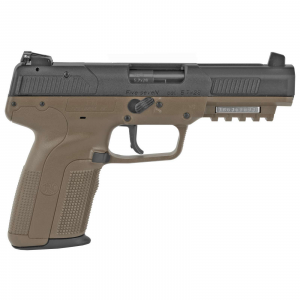 FN 3868929352 Five-seven *ca Compliant 5.7x28mm 4.80 10+1 Flat Dark Earth Black Flat Dark Earth Polymer Grip Adjustable Sights