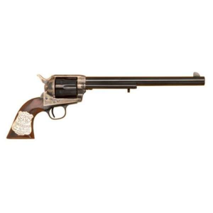 Cimarron CA558 Wyatt Earp Frontier Buntline Hollywood Series 45 Colt (LC) 6 Round 10 Blued Old Model Case Hardened Walnut Grip