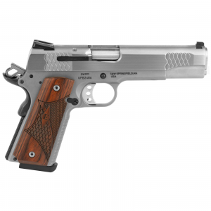 Smith & Wesson 1911 E Series 45 ACP 5 8 Round Stainless Steel Laminate Wood Grip Pistol