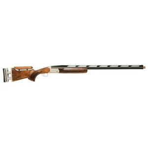 TriStar 35411 TT15A Mono Trap 12 Gauge 34 1 Silver Fixed wAdjustable Comb Stock Walnut Right Hand 3 Extended Choke Tubes