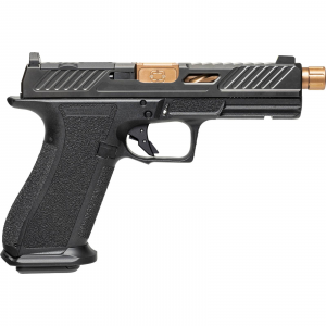 Shadow Systems DR920 Elite 9mm 5 Bronze Spiral/Fluted Threaded 17+1 Optic Cut Black Pistol
