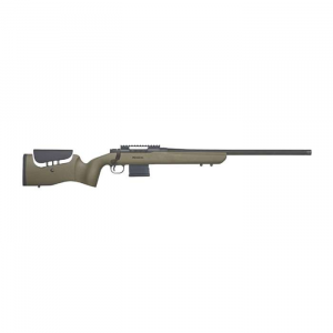 Mossberg MVP LR 224 Valkyrie 10+1 20 OD Green Fixed Benchrest w/Adjustable Comb Stock Blued Right Hand