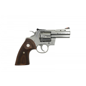 Colt Python 357 Mag 3 6 Round SS Wood Grip Revolver