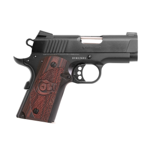 Colt Mfg O7802XE 1911 Defender 9mm Luger 3 8+1 Blued Carbon Steel Black Cherry G10 Grip