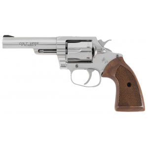 Colt Mfg Viper 357 Mag/38 Special 6rd 4.25 1/2 Lug Stainless Steel American Walnut, Exposed Hammer Revolver