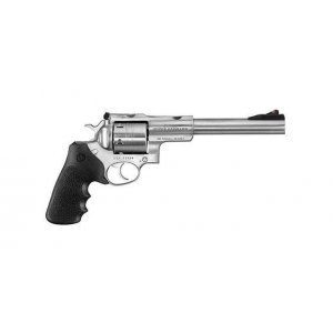 Ruger Super Redhawk Standard 480 Ruger 7.50 6 Round Black Hogue Tamer Monogrip Grip Satin SS Revolver