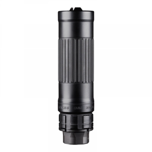 Dead Air Lazarus 6 w/ Xeno 3-Prong Flash Hider and HUB Adapter, 6mm, Black, Suppressor