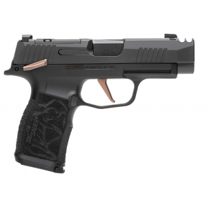 Sig Sauer P365XL Comp Rose Edition, 9mm, 3.1 Compensated Barrel, 2- 12 Round Magazines, Optics Ready w/ XRAY3 Day/Night Sights, Black with Rose Accents, Pistol